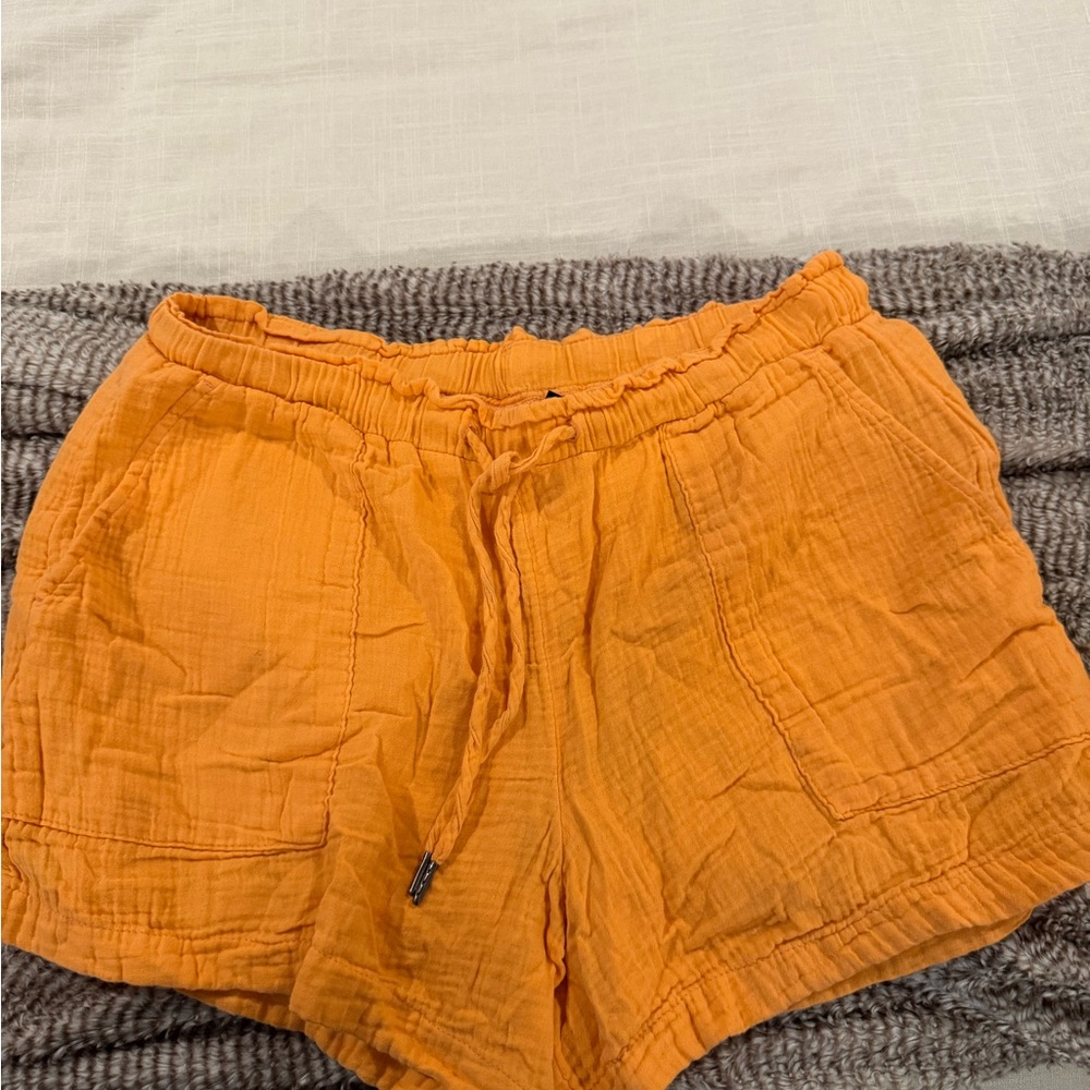 GAP Women's High Waist Orange Shorts 100% cotton